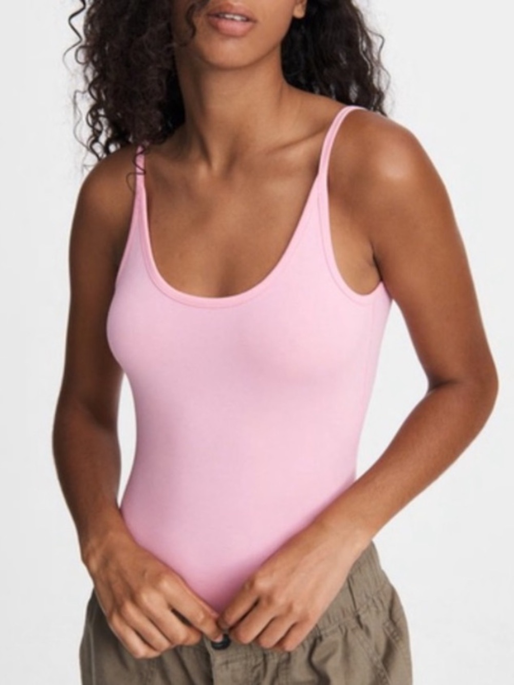 NWT rag & bone Bright Pink Gwen Openback Bodysuit Size XSmall